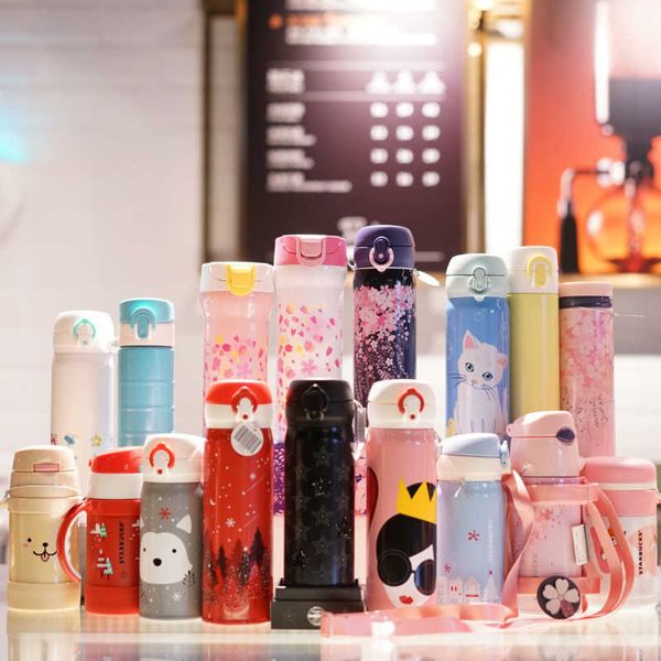

limited starbucks thermos cup catering magician alpaca cherry blossom anniversary valentine's day thermos cup stainless steel water cup