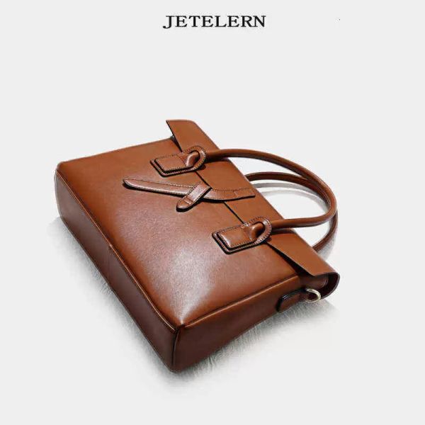 

briefcases leather dign big profsional one shoulder handbag women's busins computer briefcase a4 file