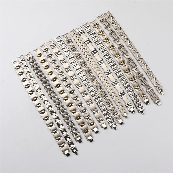 

fashion bracelets wrist cuff bangle optional stainless steel vintage bohemian ethnic crystal charm jewelry for women men gift party wholesal, Golden;silver