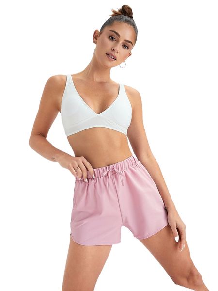 

tie front beach shorts u0bk#, White;black