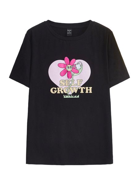 

x savedasclo cartoon & letter graphic tee 89qi#, White