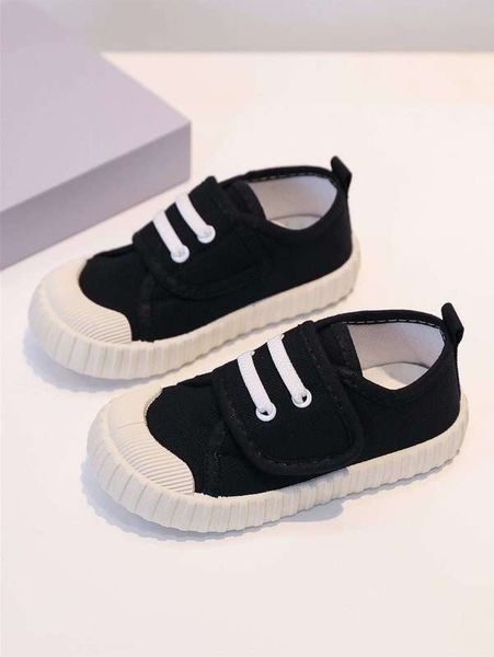 

kids eyelet detail skate shoes she01, Black