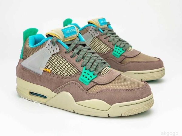 

2022 authentic union 4 taupe haze 30th anniversary basketball shoes man 4s blue fury khaki roma green desert dark off noir wolf grey mens