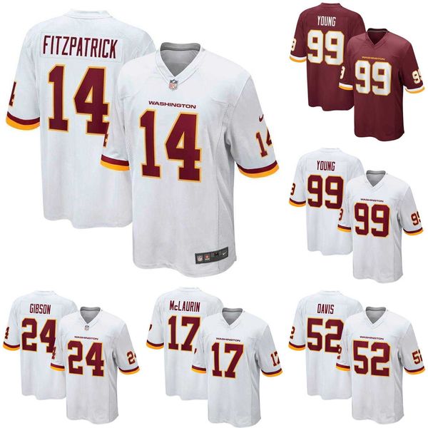 

mens washington''football team 17 terry mclaurin 99 chase young 91 ryan kerrigan 21 sean taylor 26 landon collins football jerseys, Black;red