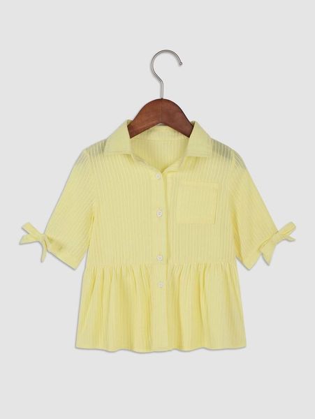 

toddler girls solid ruffle hem blouse she, White;black