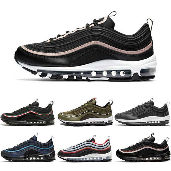 

97 men's and women's running shoes 97 s luke inri jesus triple black white silver retro bullet gold south beach ghost designer sne