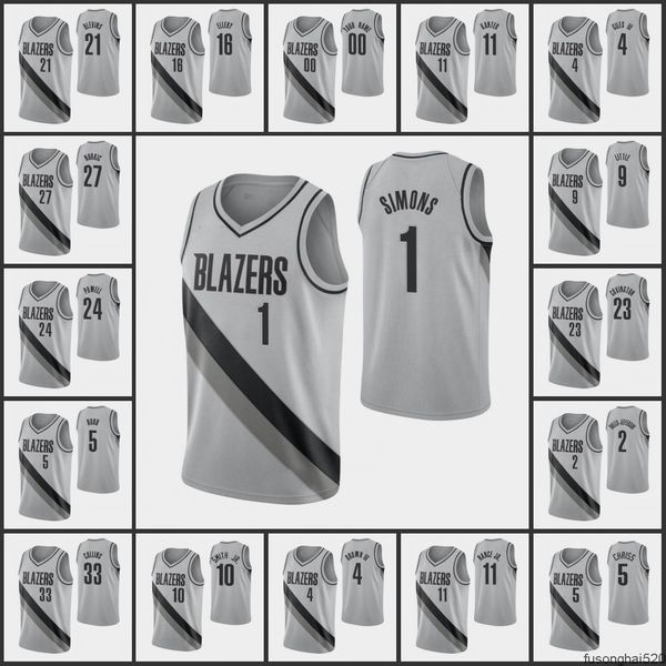 

portland''trail''blazers''rondae hollis-jefferson dennis smith jr. marquese chriss custom gray earned edition, Black