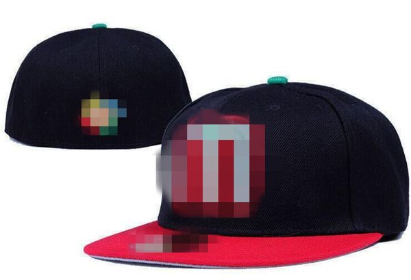 México Caps Caps Letra M Hip Hop Size chapéus Caps de beisebol Pico plano para homens Mulheres cheias fechadas H1