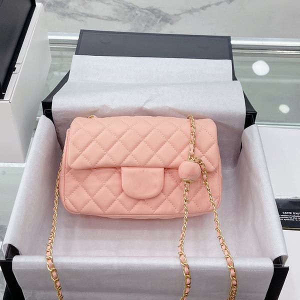 

classic women lambskin quilted mini pearl crush flap bags rectangular/square genuine leather cosmetic purse outdoor sacoche fashion trend lu