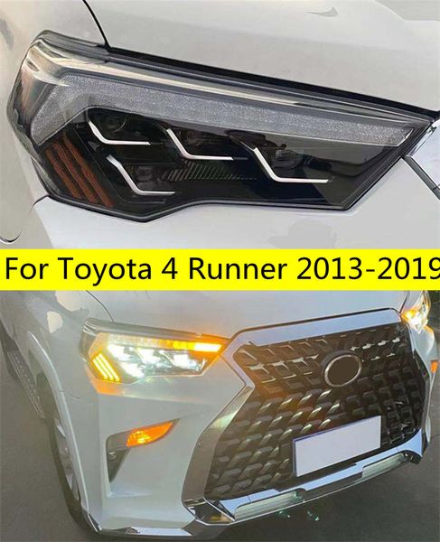 Автозапчасти, фара для Toyota 4 Runner, светодиодная фара 20 13-20 20 DRL, биксеноновые линзы, передние дневные указатели поворота