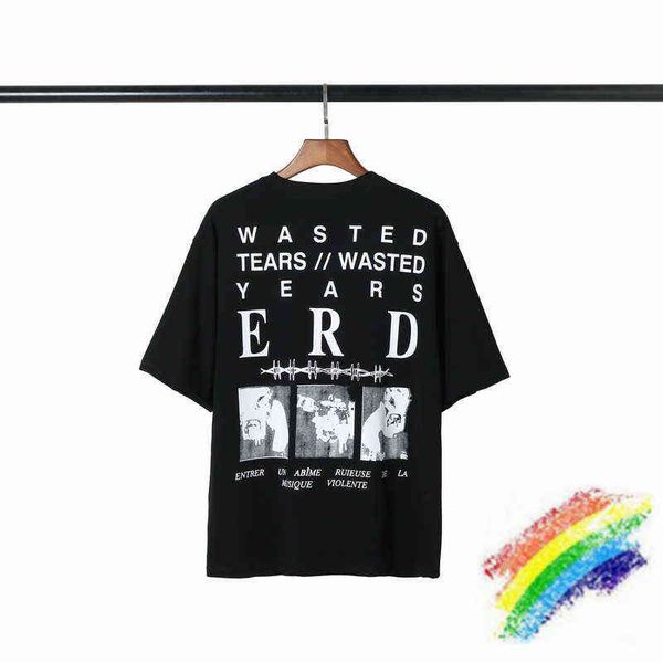

2021ss erd t-shirt men women fashion streetwear e.r.d teest220721, White;black