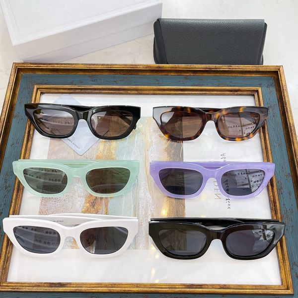 

designer sunglasses 22cl new fashion cat's eye sunglass star ins same personalized sunglass cl40192, White;black