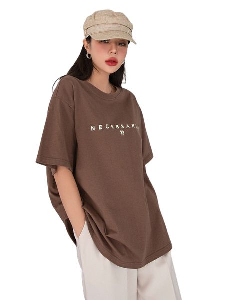 

dazy letter graphic drop shoulder tee l0ct#, White