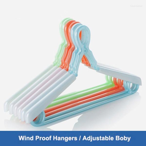 Cabides racks 55cm 6 pcs/lote de plástico grosso com roupas de roupa de vento amplo ajustável para o ombro de vento