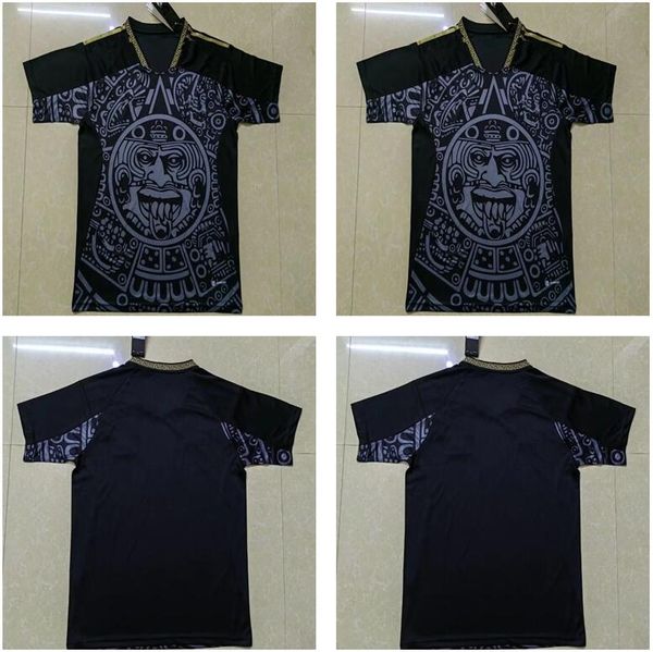 

fans version 2022 2023 mexico soccer jersey green new national copa america 22 23 chicharito guardado carlos vela raul special editio, Black;yellow