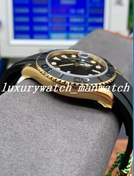 

luxury watch factory n manufactures automatic men's watches 116655 40mm ym cal.3235 movement rubber strap waterproof and has luminous, Slivery;brown