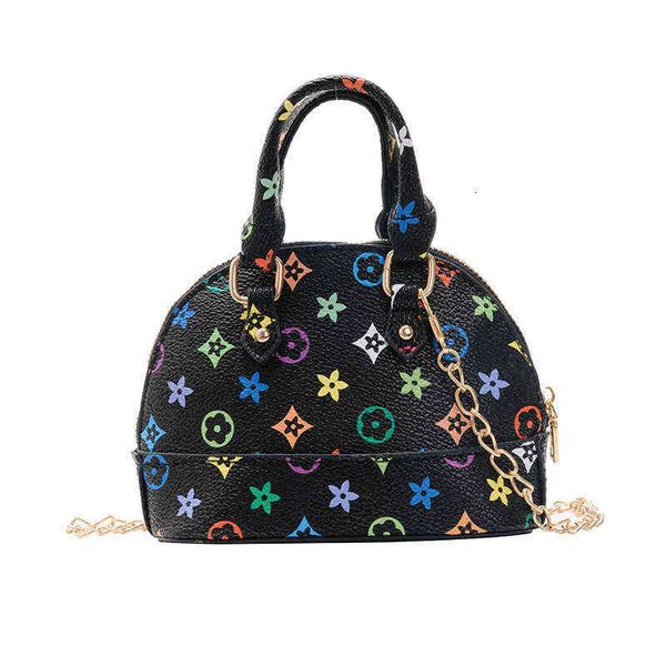 

girls handbag mini tote purse girl messenger bag summer printing kids handbags princess shell bags portable decoration wallet g4og7rz cute, Black