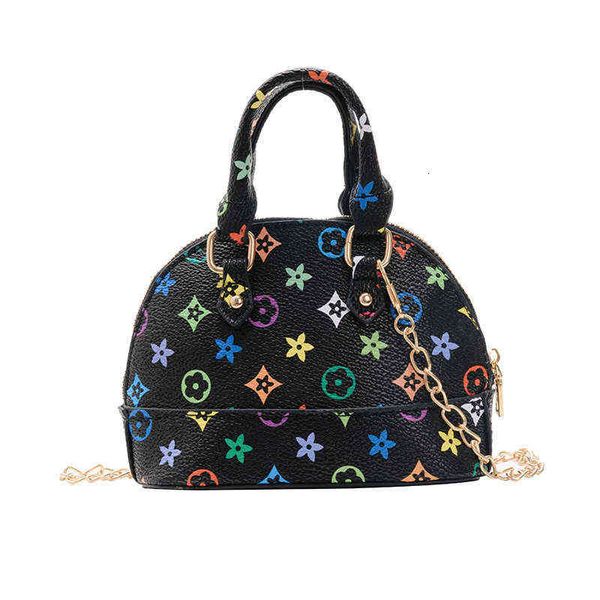 Borsa a mano per bambina Mini borsa a mano Borsa a tracolla per ragazza Stampa estiva Borse per bambini Borse a conchiglia principessa Portafoglio decorativo portatile G4OG7RZ carino