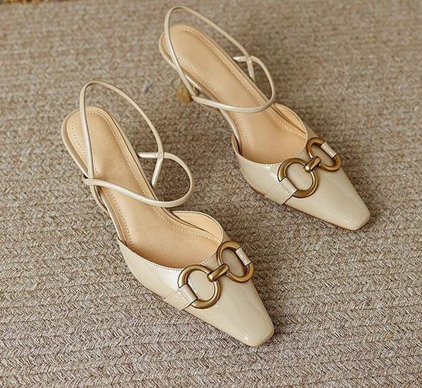 

women's summer new pointed toe sandals high heel stiletto straps sandal, Black