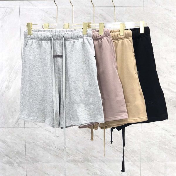 Pantaloncini estivi da uomo firmati Pantaloncini sportivi in cotone Mutandine Moda Tinta unita Cinque pezzi Lunghezza strada Pantaloni con coulisse Ginocchio spiaggia Casu 36