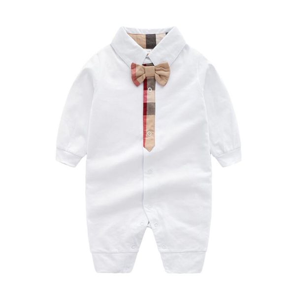 

clothing sets baby jumpsuit spring and autumn fashion british style gentleman bow clothes for babies newborn pure cotton 02658, White