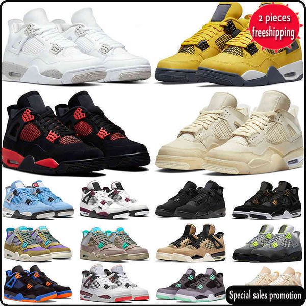 

jumpman 4 basketball shoes 4s mens women university blue black cat white cement fire red cool grey motorsports sport sneaker trainer