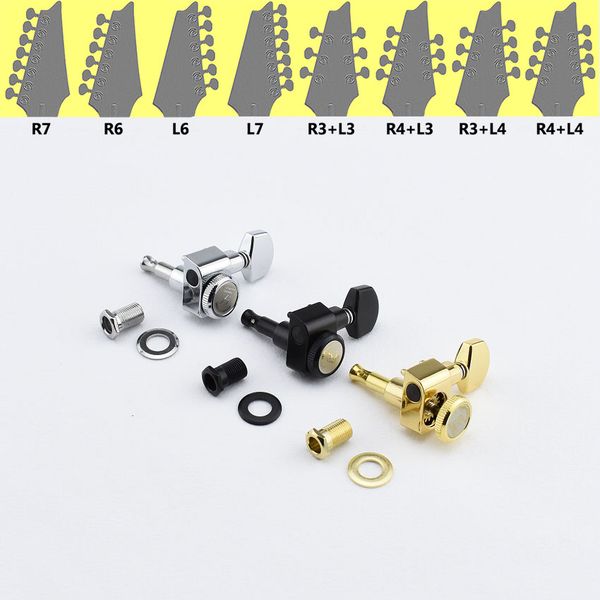 

1 set strings no screw locking guitar machine heads tuners for 6/7/8 strings guitar