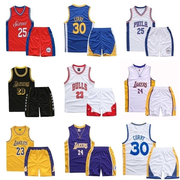 Designers de verão crianças ao ar livre fatos de treino 2 peças conjuntos de secagem rápida jerseys ternos de basquete sexy colete shorts roupas