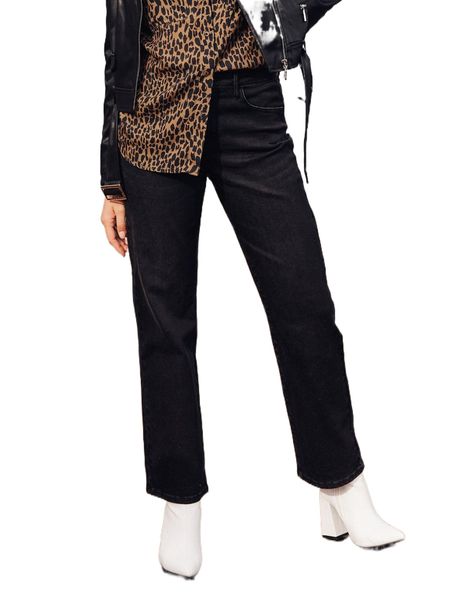 

motf premium cotton straight leg jeans w9ee#, Blue