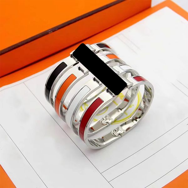 

fashion couple men & women wedding bracelet brand classic 8mm h silver bracelet designer 316l titanium steel bracelets jewelry gift, Golden;silver