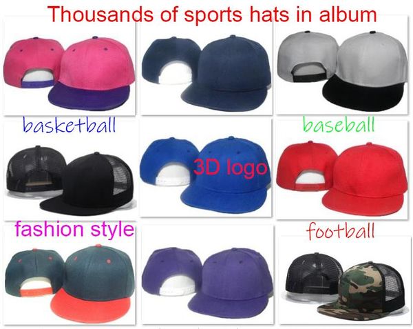 

new arrival snapbacks hats snap back baseball football basketballl casual caps snapback adjustable size choose hats from our album cy50, Blue;gray