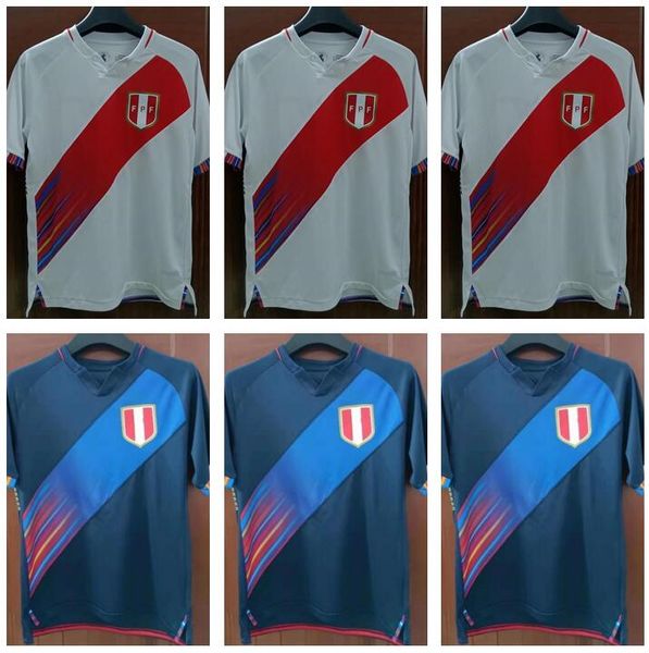 

2021 2022 peru soccer jersey home away 21 22 guerrero farfan cueva flores yotun tapia football shirt, Black;yellow