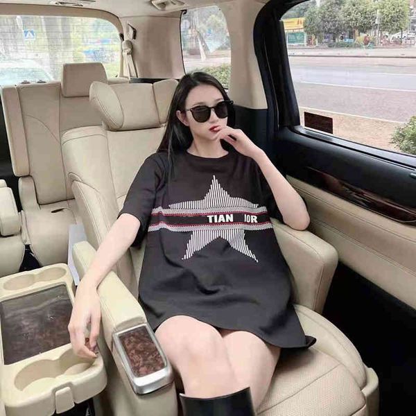 

summer new short sleeve women's loose round neck t-shirt, White