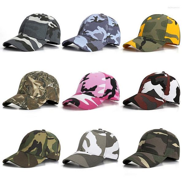 Cappelli da baseball mimetici Cappello da papà Camouflage Tactical Patch Army Cap Unisex Trucker Wide Brim Delm22