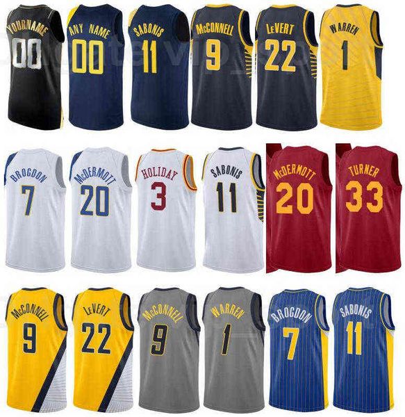 

printed basketball city earned edition justin holiday jersey 8 tj mcconnell 9 edmond sumner 5 myles turner 33 aaron holiday 3 custom name, Black