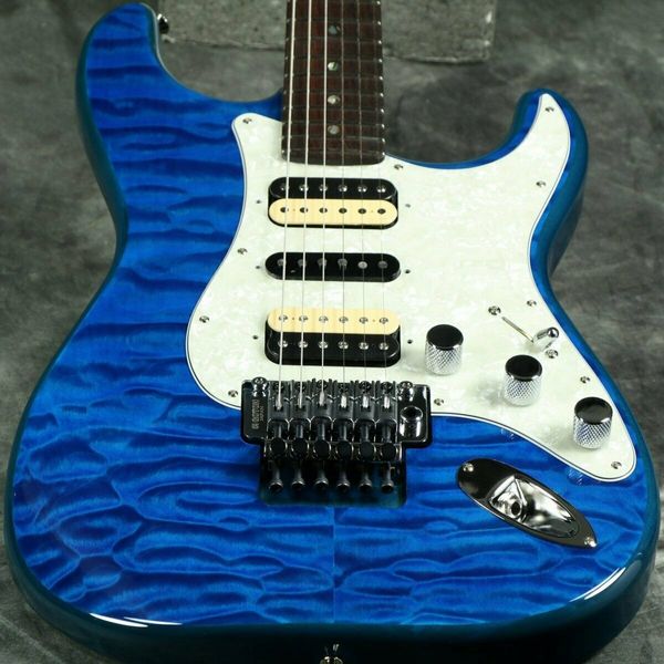 

michiya haruhata st caribbean blue trans s/n jd21023437 electric guitar