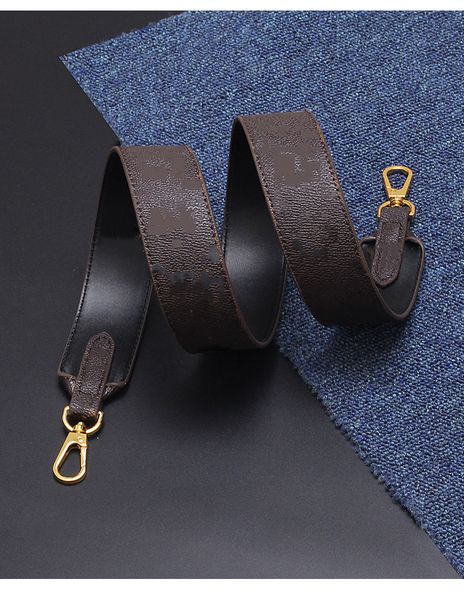 

brand designer shoulder straps for bucket boston hobo evening bags women famouscrossbody bag pu leather bag parts strap 50ap98, Black