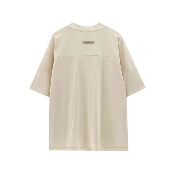 

men's fashion personality trend new short-sleeved brand wholesale summer fog essential youth t-shirt multi thread flocking digital v-ne, White;black