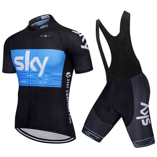 

2022 the latest bicycle riding clothing suit factory direct sales 18 new sky short sleeve suspenders men's and women's moisture wi, Gray