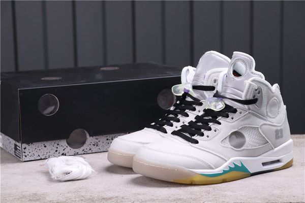 

shoes good jumpman 5 white x collaboration zapatos sneakers ship, White;red