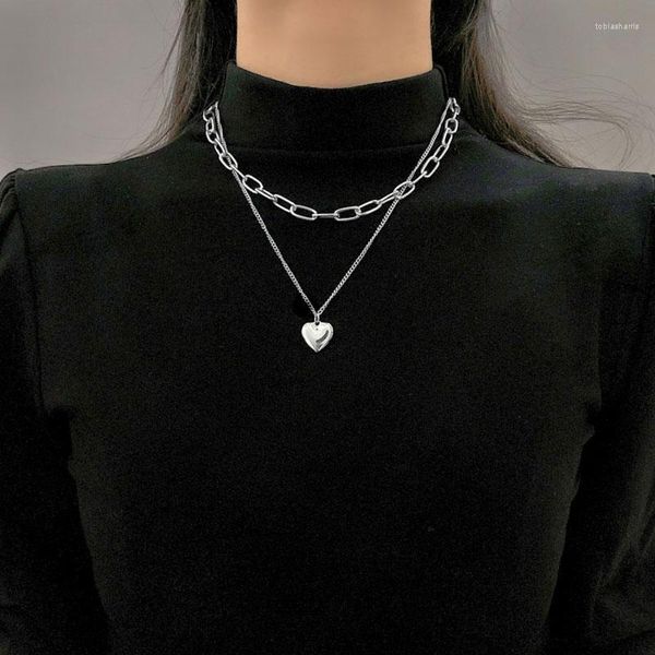Colares românticos de moldura de pó para mulheres presentes podem ser abertos Promise de aço inoxidável Love Ketesa Jewelry Chains