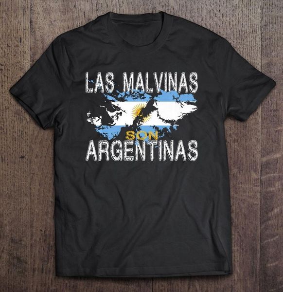 Herren T-Shirts Herren Las Malvinas Son Argentinas - Islas Argentina Geschenk Premium T-Shirt für Männer Vintage Shirts Top