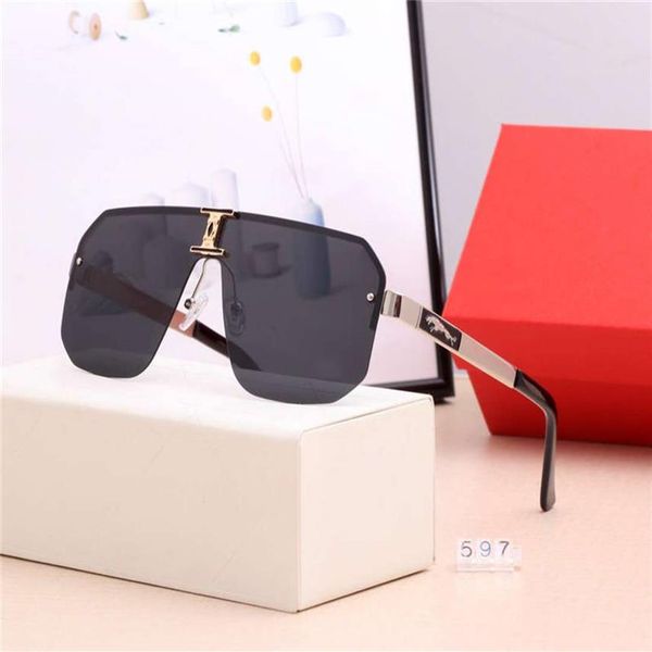 

summer men womens sunglasses fashionable sunglasses adumbral goggle driving glasses uv400 model 110 5 colors with box267j, White;black