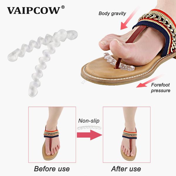 

1 pair self-adhesive gel non-slip foot patch anti-wear silicone crystal women high heel shoe sticker cushion pad insole, White;pink