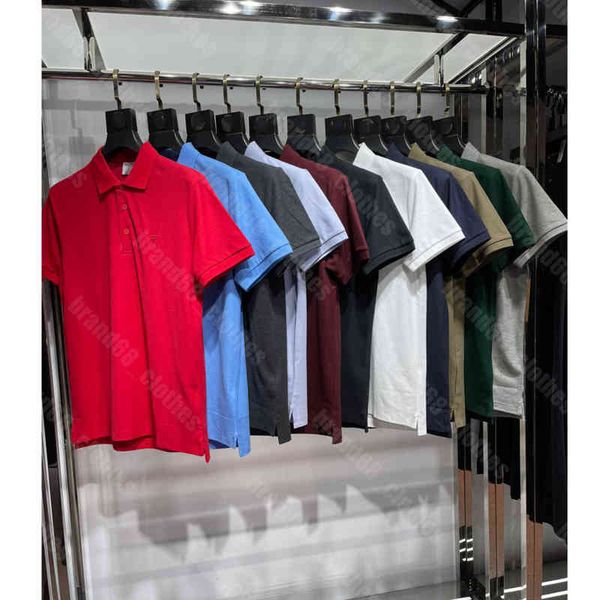 

high end designer men t shirt polo cotton summer short sleeve t-shirt 18 colors embroidered logo bu..ry brand plus size xxl clothing t-shirt, White;black