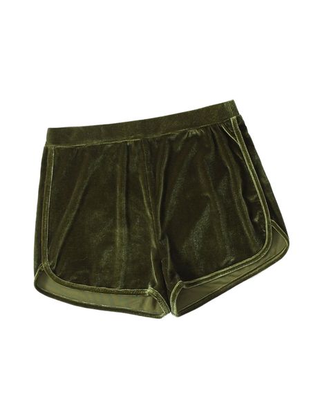 

velvet mid-rise dolphin shorts 21vi#, White;black