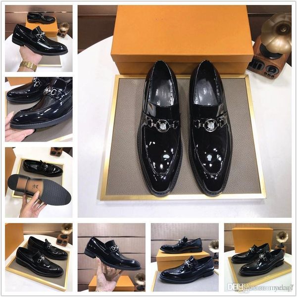 

aa new 2022 business designer luxury dress men leather shoes retro british style gentleman office oxford shoe mens wedding footwear 11 aa, Black