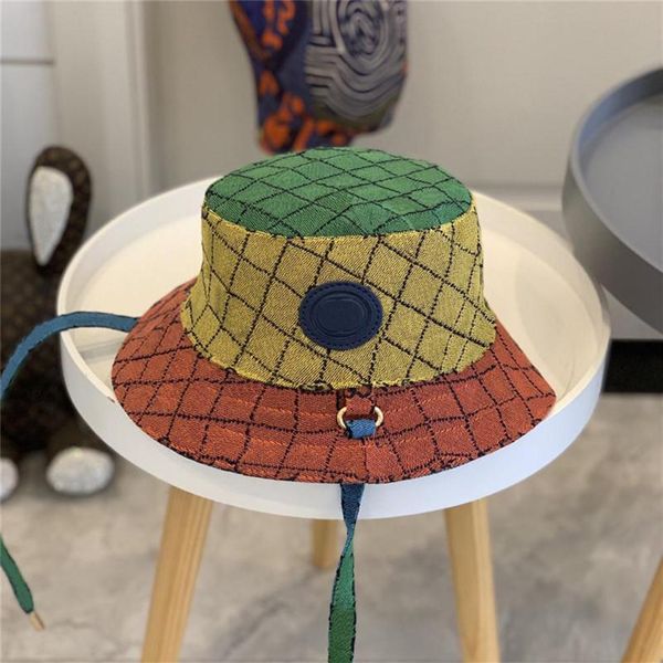 

women designer bucket hat fashion multicolor full letter baseball cap casquette bonnet beanie luxurys fedora fitted caps sun hats 2556, Blue;gray
