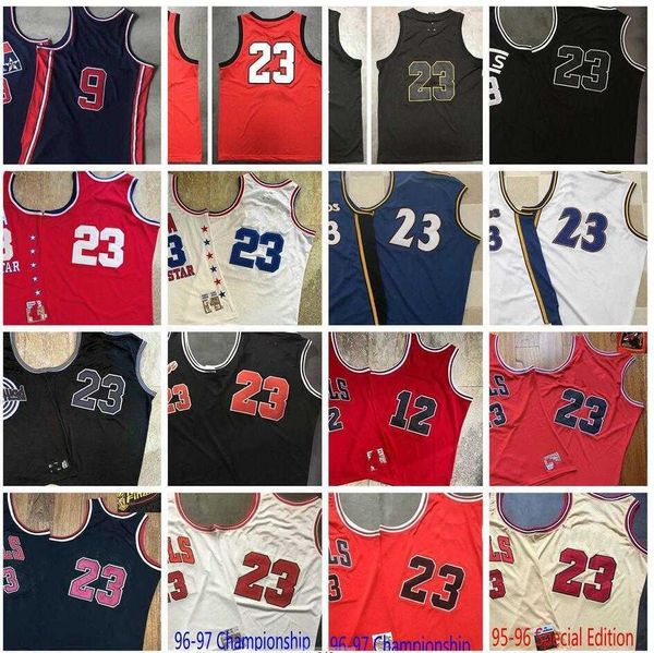 

authentic stitched retro mitchell and ness basketball jerseys rodman 91 dennis kukoc 7 toni rose 1 derrick red white black jersey size s-xxx, Black;red