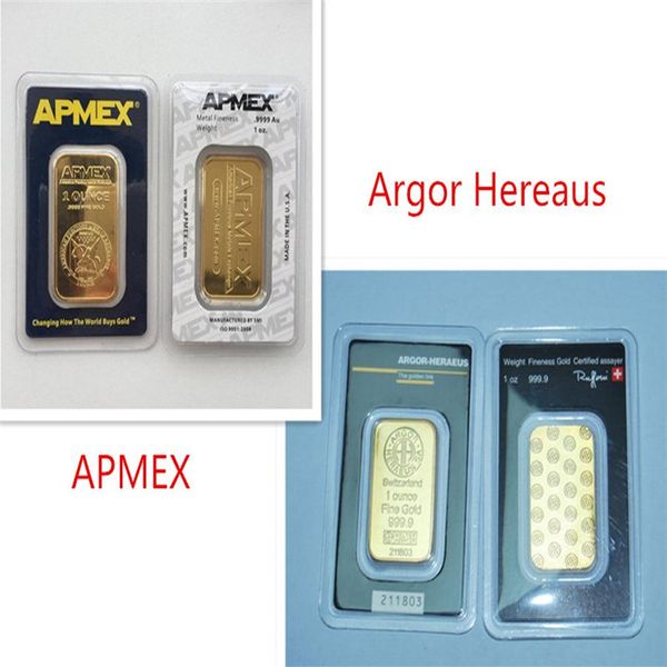 

mix 24k gold plated apmex argor hereaus rcm 1 ounce fine gold 999 9 plated bar267e